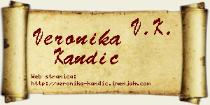 Veronika Kandić vizit kartica